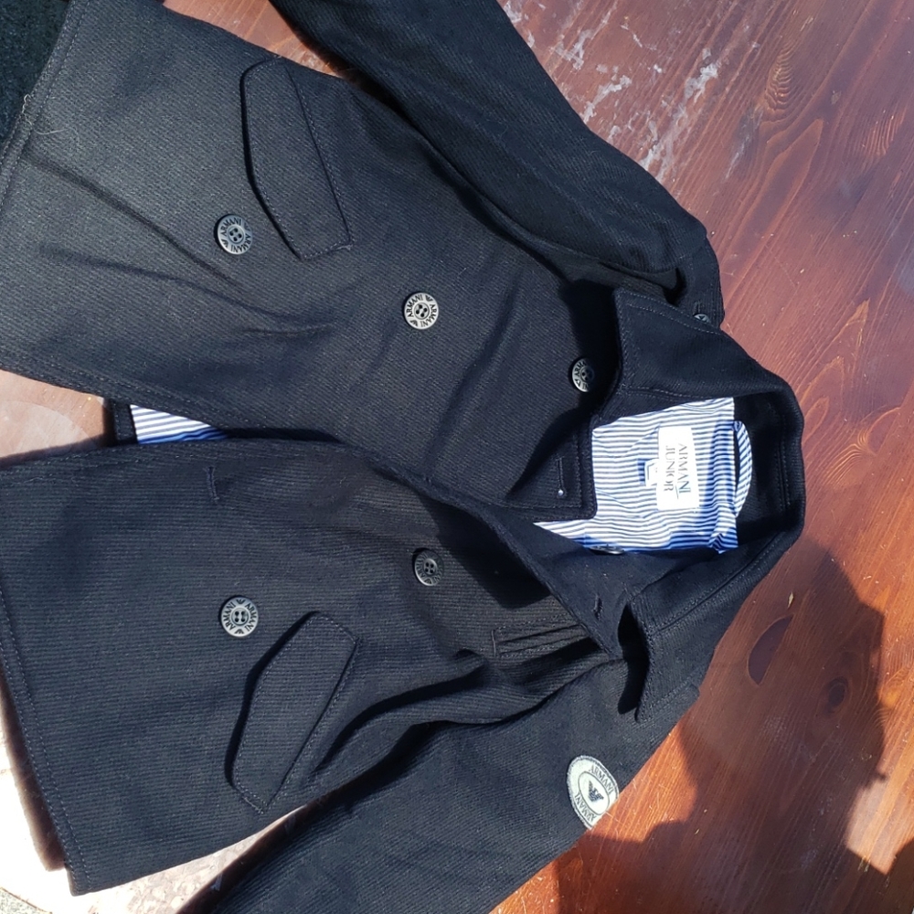 Boys 3T Armani Junior Peacoat